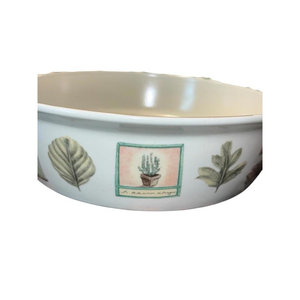 Pfaltzgraff Naturewood (RETIRED‎ pattern) Vegetable Bowl In Cream And Green